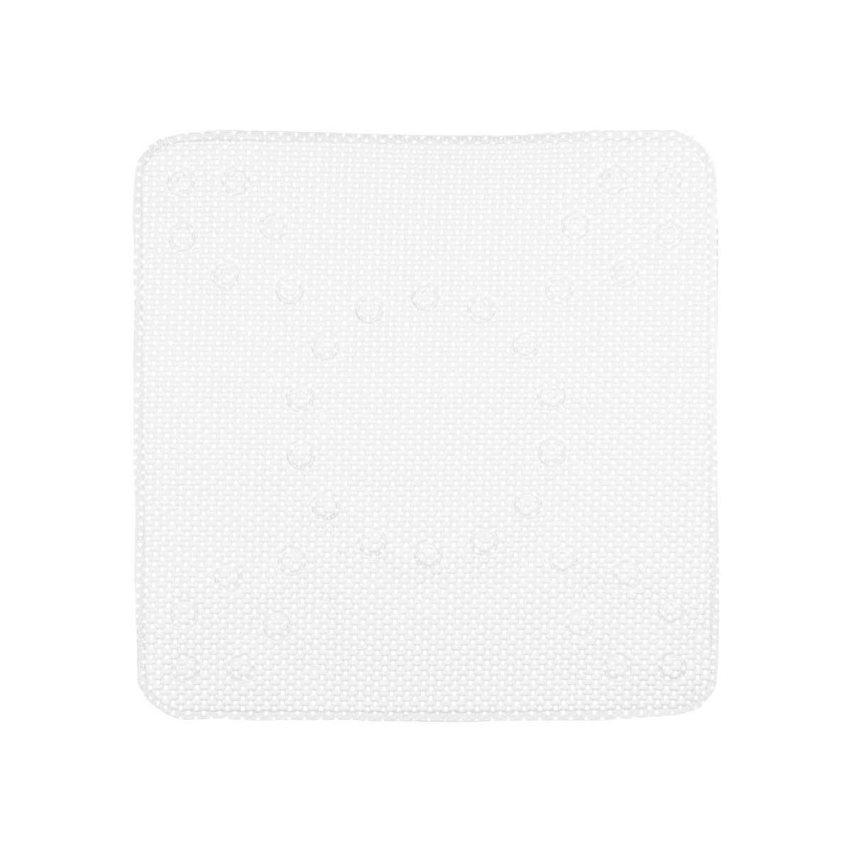 Tapis de Douche Antidérapant Berilo Blanc PVC 53 x 52,5 x 1 cm (6 Unités)