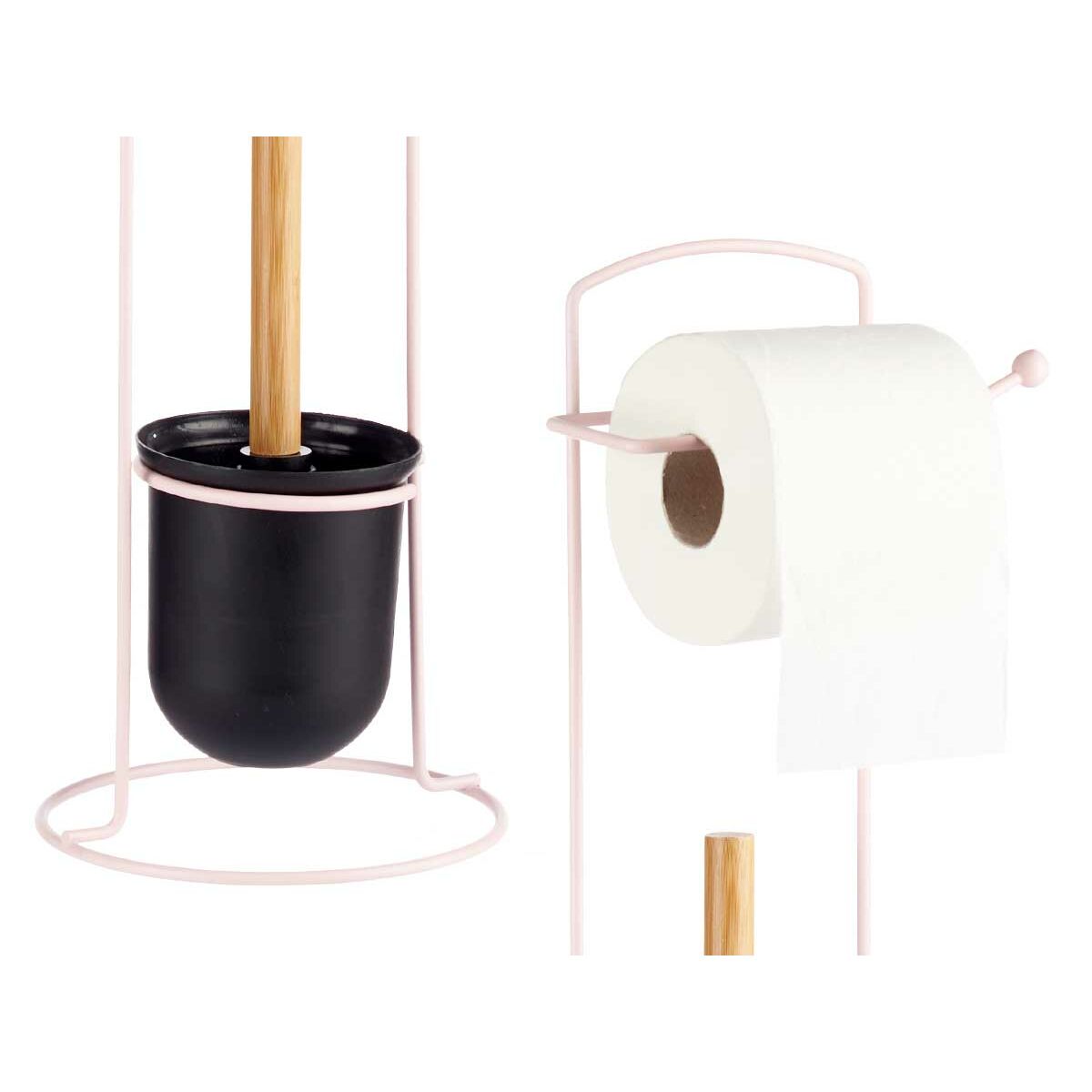 Porte-rouleaux pour Papier Toilette Berilo Rose 17 x 57 x 16,5 cm (6 Unités)