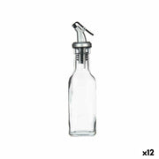 Huilier Vivalto Transparent verre Silicone Acier polypropylène Plastique 180 ml 5 x 20 x 5 cm (12 Unités)
