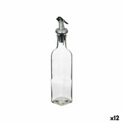Huilier Vivalto Transparent verre Silicone Acier polypropylène Plastique 250 ml 5 x 24,5 x 5 cm (12 Unités)