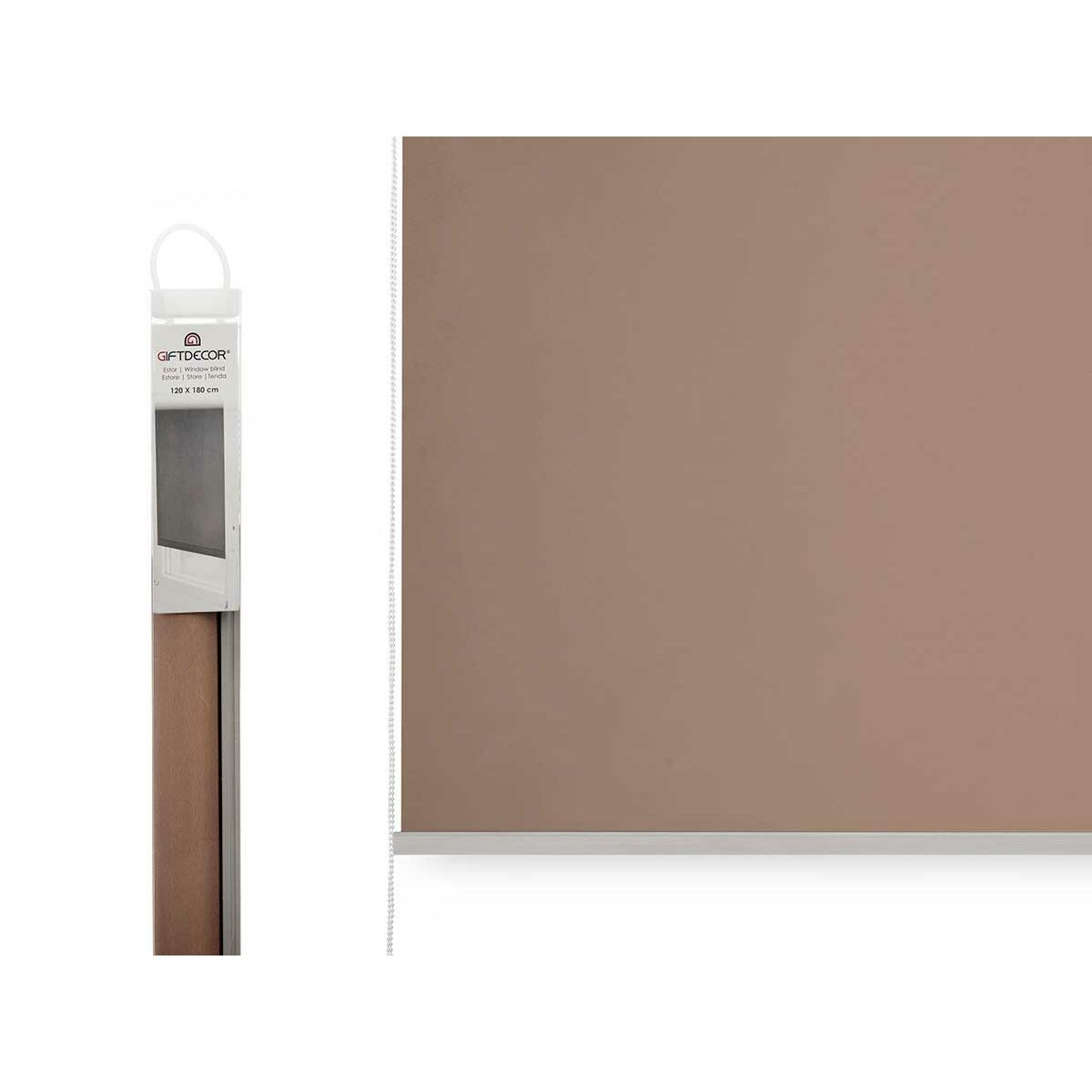 Store à enrouleur Gift Decor Beige Tissu Plastique 120 x 180 cm
