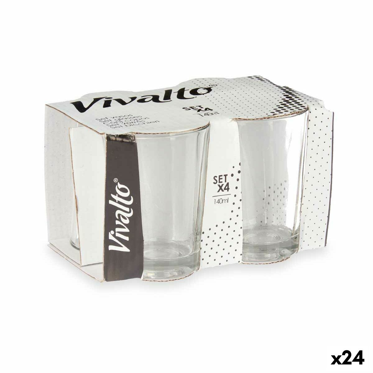 Verre Vivalto Transparent verre 140 ml Café (24 Unités)