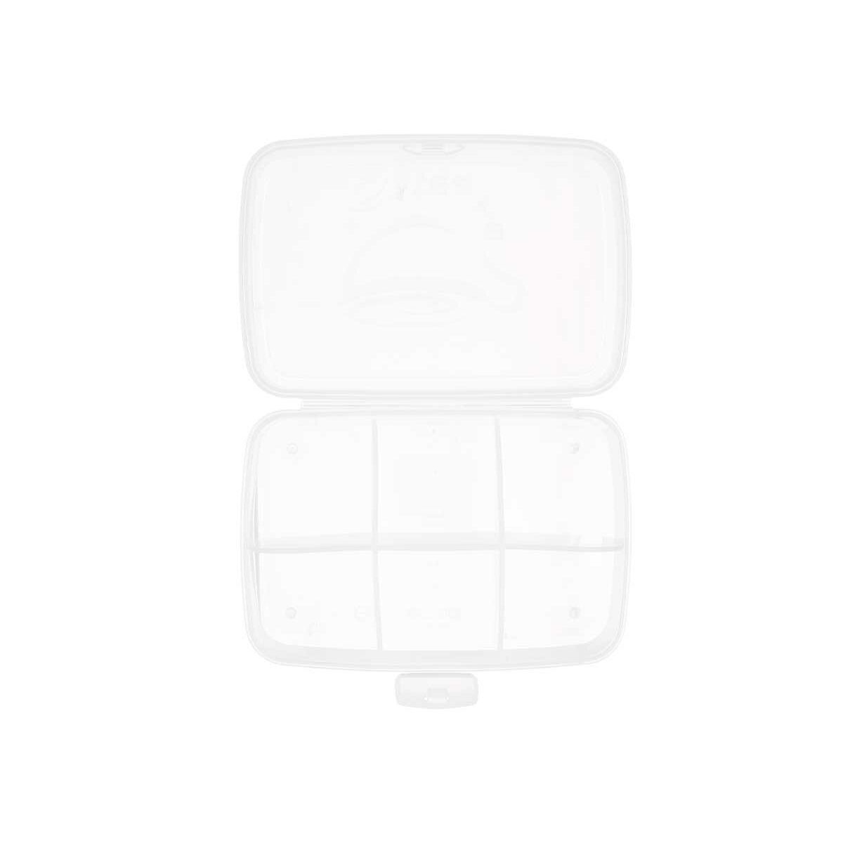 Boîte à compartiments Kinvara Transparent Plastique (12 Unités)