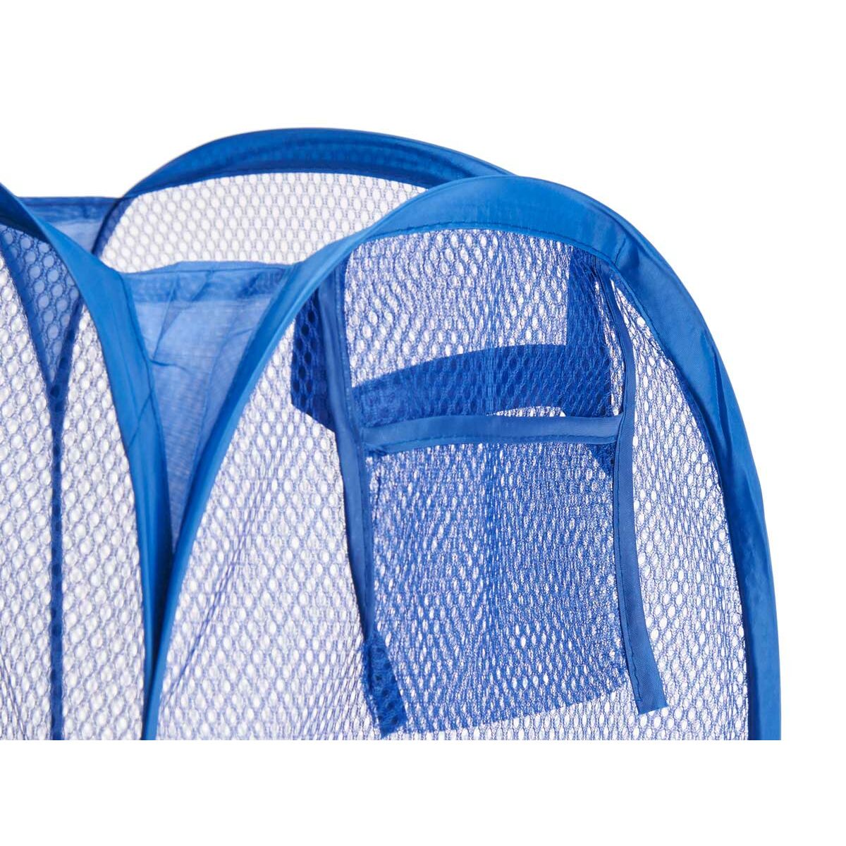Panier à linge Kipit Bleu Blanc Noir Plastique 33 x 33 x 58 cm 58 x 0,5 x 37 cm (24 Unités)
