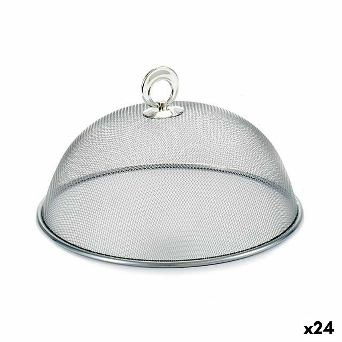 Couvercle Kinvara Acier inoxydable Plastique Ø 25 cm 24,5 x 9,5 x 24,5 cm (24 Unités)