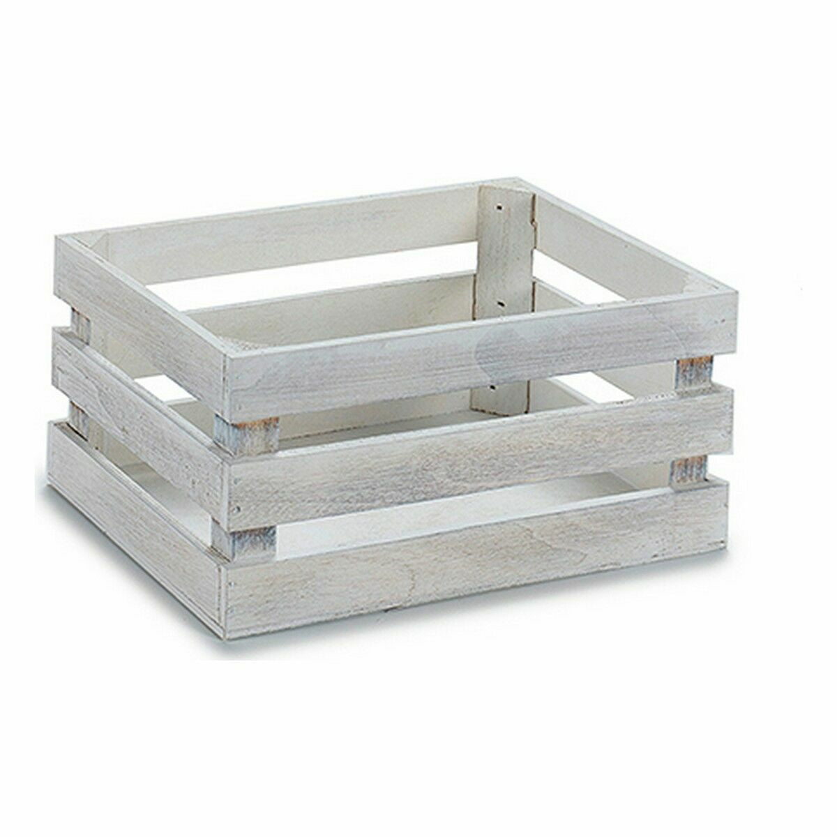 Boîte Décorative Gift Decor Blanc Peuplier Bois de peuplier (48 Unités)