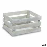 Boîte Décorative Gift Decor Blanc Peuplier Bois de peuplier (48 Unités)