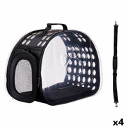 Cage de Transport Mascow Noir Plastique 43 x 20 x 33 cm 43 x 33 x 4 cm (4 Unités)