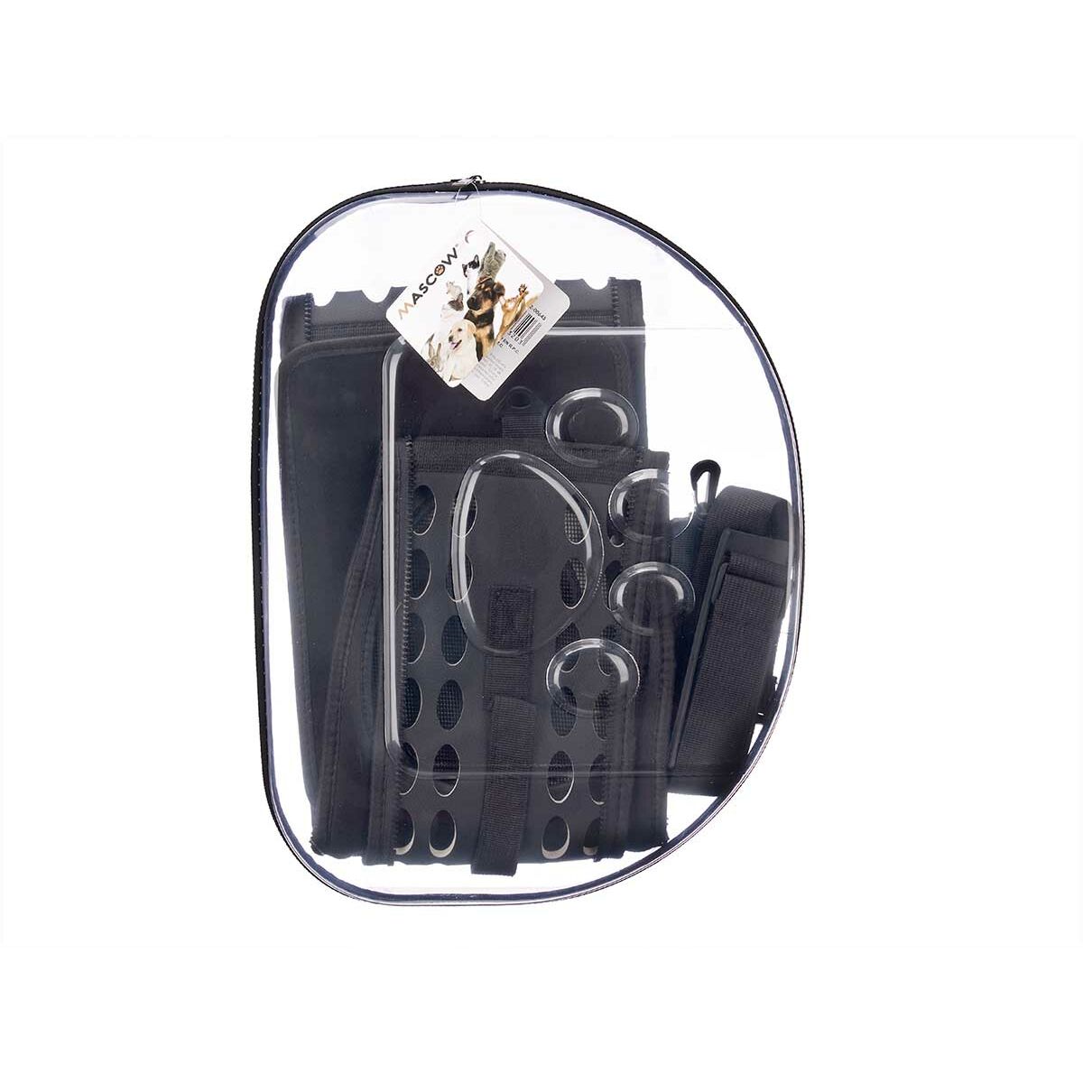 Cage de Transport Mascow Noir Plastique 43 x 20 x 33 cm 43 x 33 x 4 cm (4 Unités)