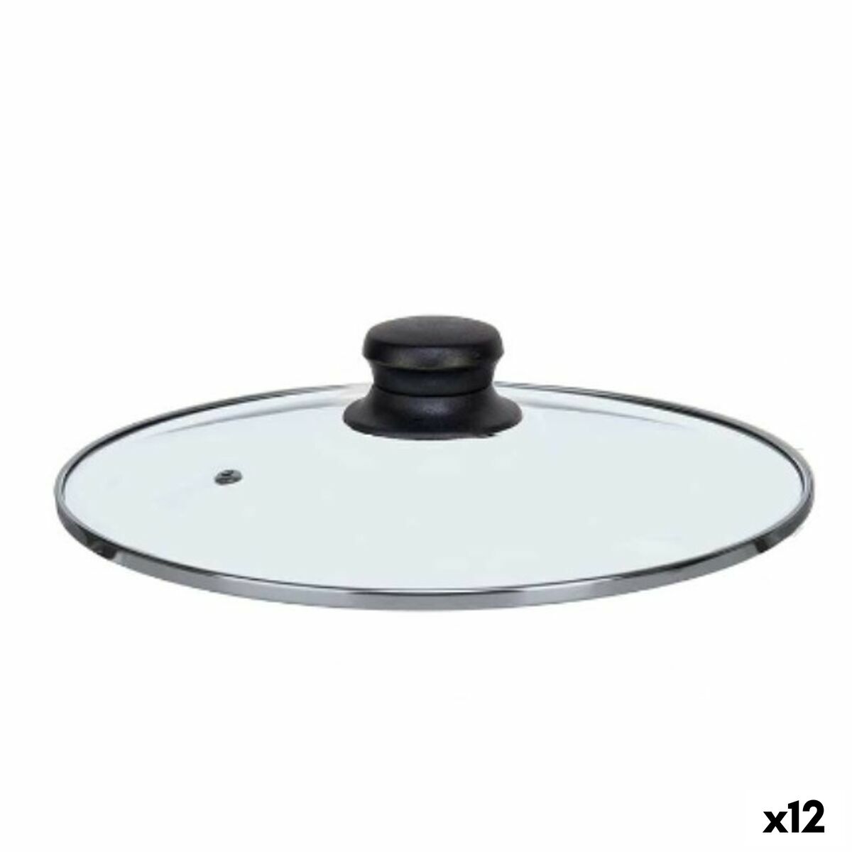 Couvercle pour marmite Kinvara Transparent Argenté Argent Métal verre Acier inoxydable Verre Acier 22 cm 22,5 x 6 x 22,5 cm 22,5