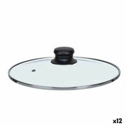 Couvercle pour marmite Kinvara Transparent Argenté Argent Métal verre Acier inoxydable Verre Acier 22 cm 22,5 x 6 x 22,5 cm 22,5