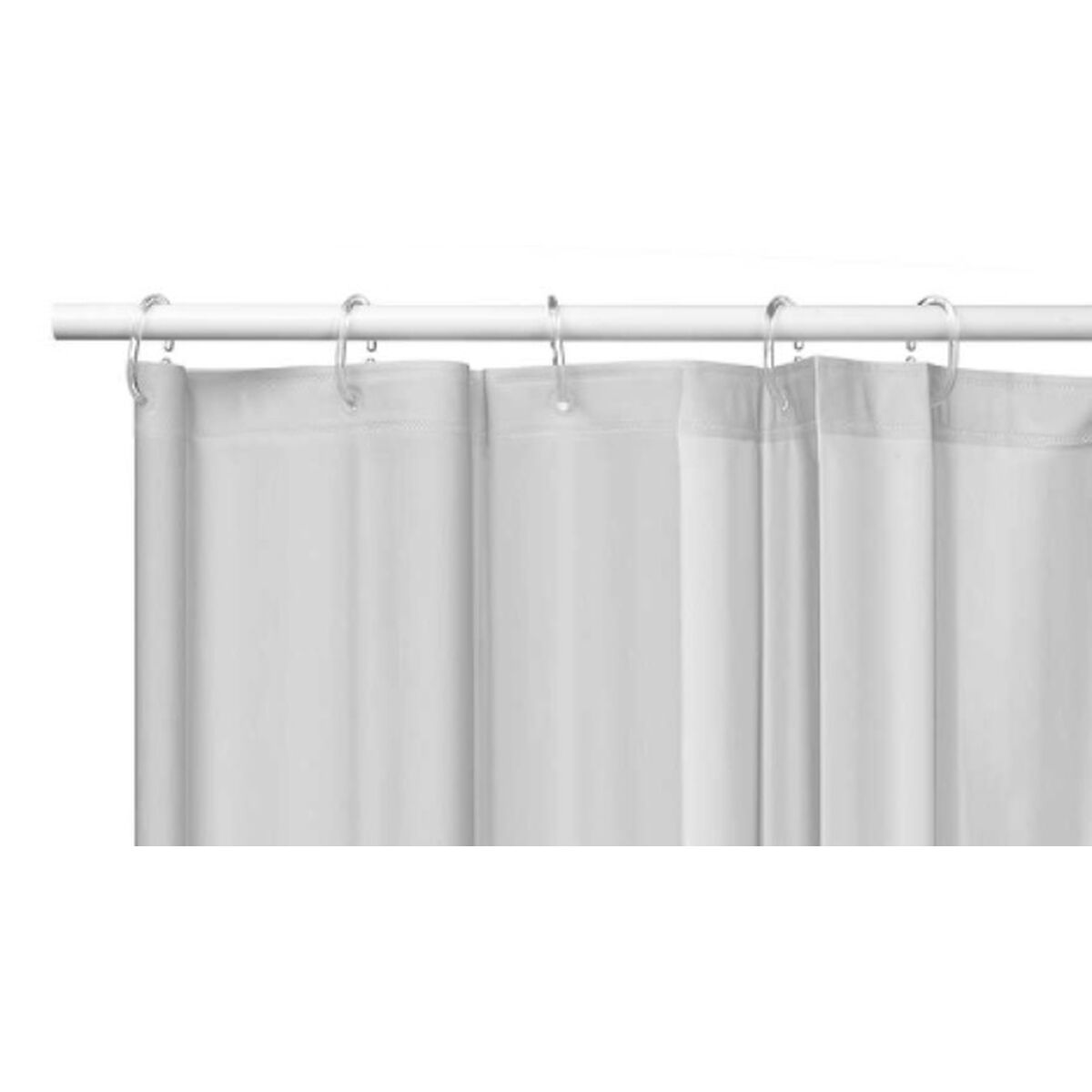 Rideau de Douche Berilo Gris Polyéthylène EVA 180 x 180 cm (12 Unités)