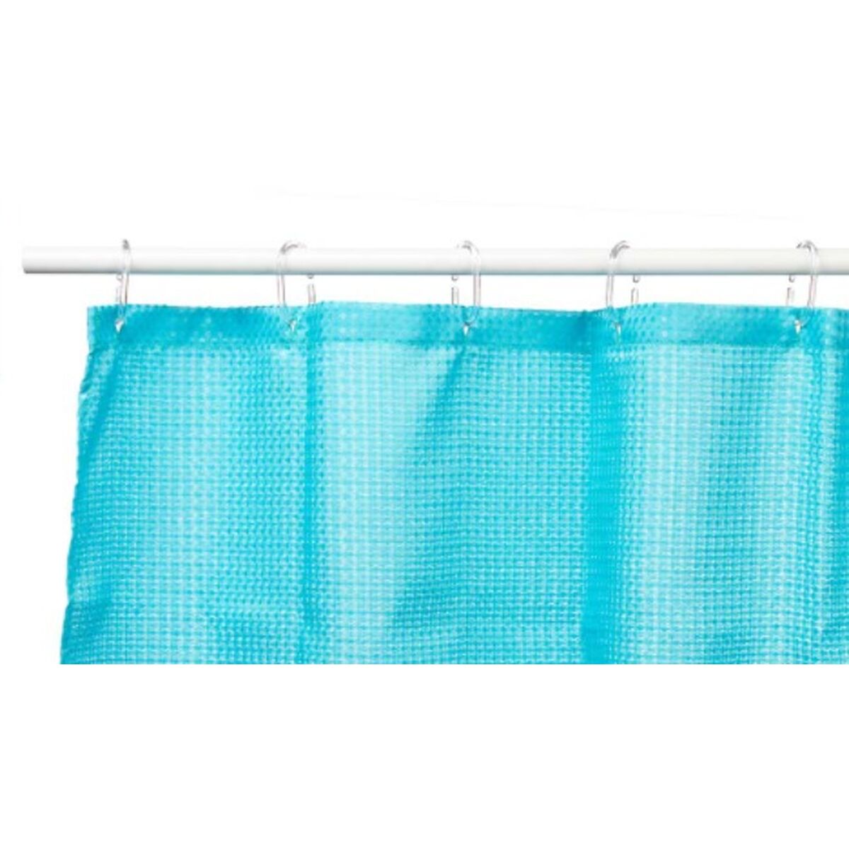 Rideau de Douche Berilo Bleu Polyester 180 x 180 cm 30 x 5 x 19 cm Points (12 Unités)