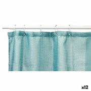 Rideau de Douche Berilo Vert turquoise Polyester 180 x 180 cm 30 x 5 x 19 cm Points (12 Unités)