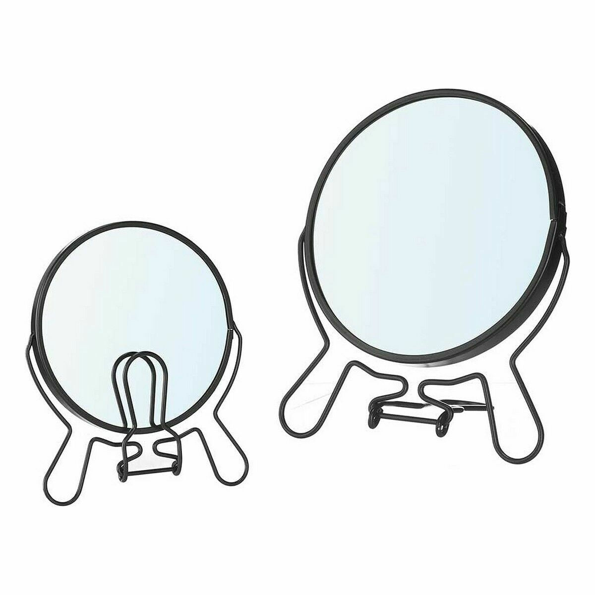 Miroir Grossissant Berilo Noir Fer 13 x 15,3 x 1,5 cm (12 Unités)