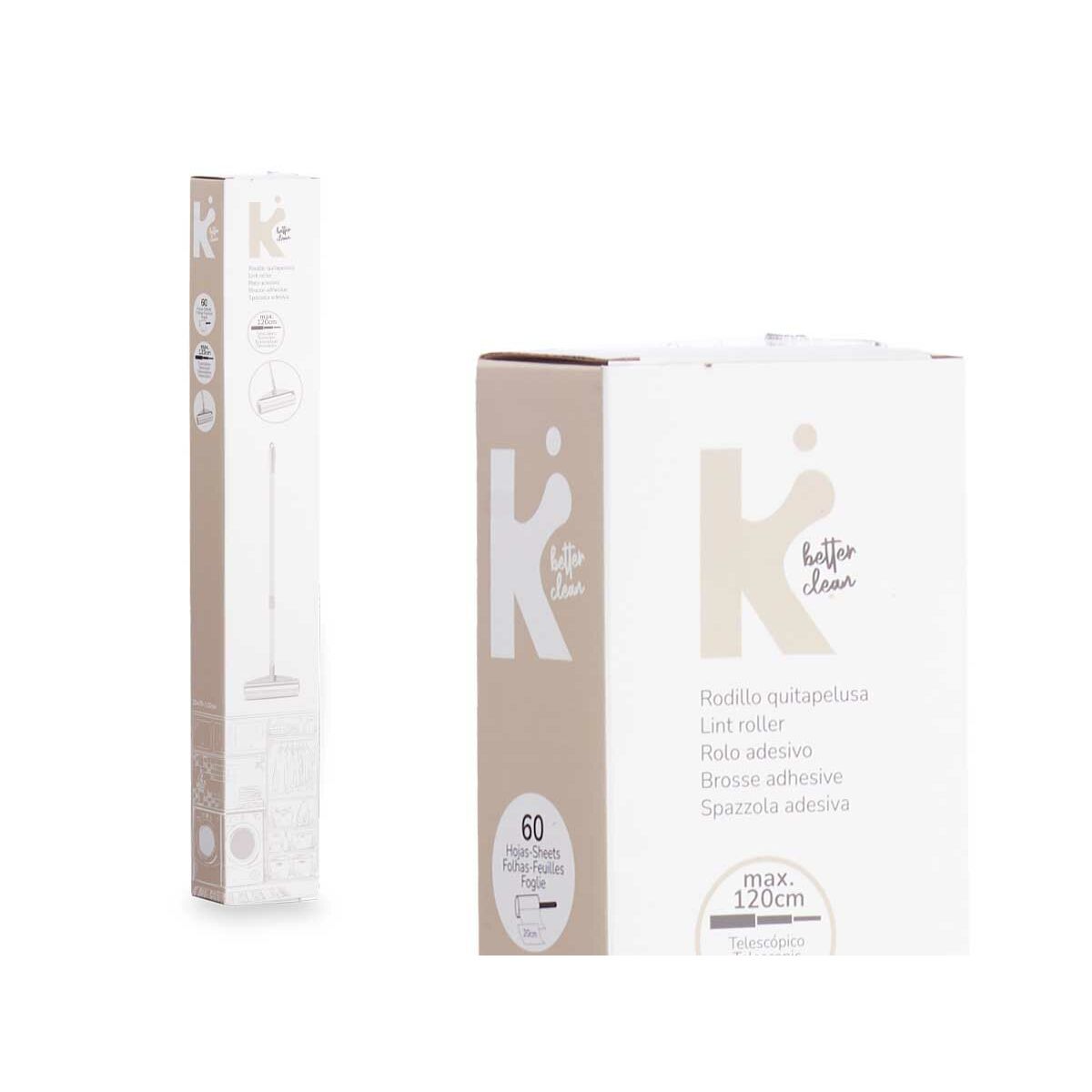 Anti-peluche Blanc 20 x 120 x 70 cm 20 x 117 x 6 cm Télescopique (12 Unités)