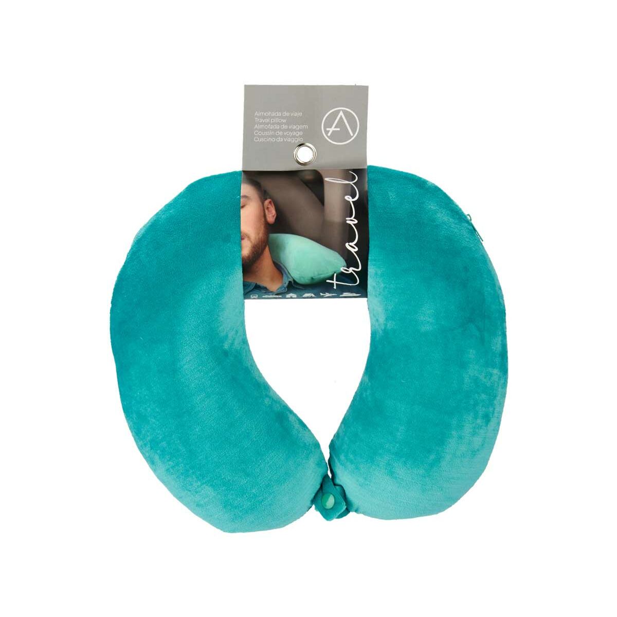 Coussin Cervical Vert Violet Rose Turquoise 31 x 10,5 x 27,4 cm (4 Unités)