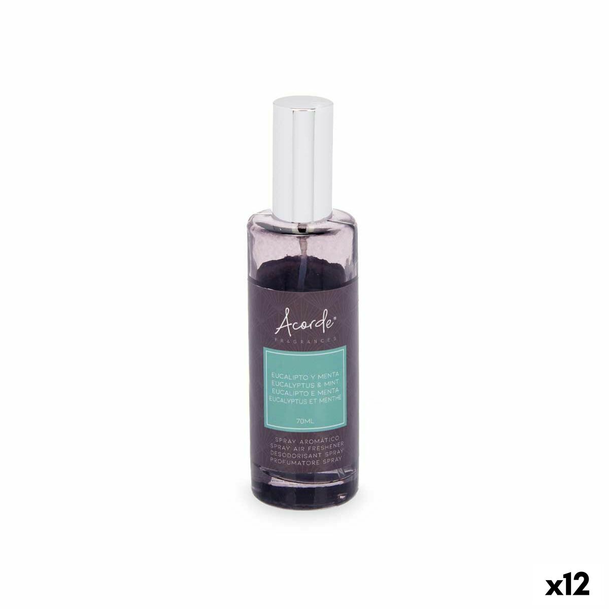 Spray Diffuseur Acorde Eucalyptus Menthe 70 ml (12 Unités)