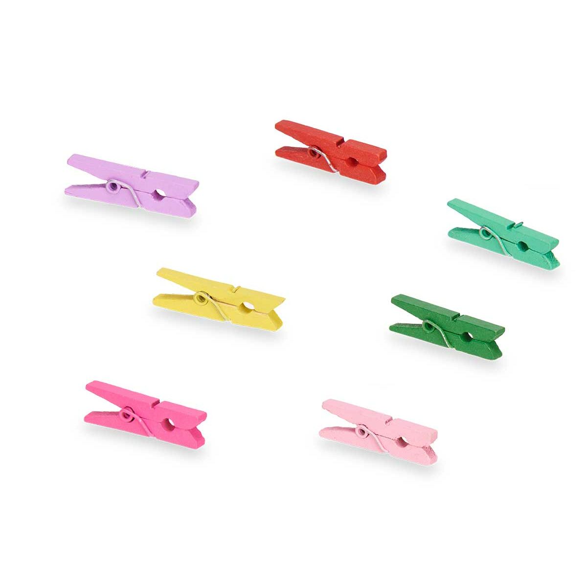 Pinces de serrage Pincello Multicouleur Bois Petit (24 Unités)