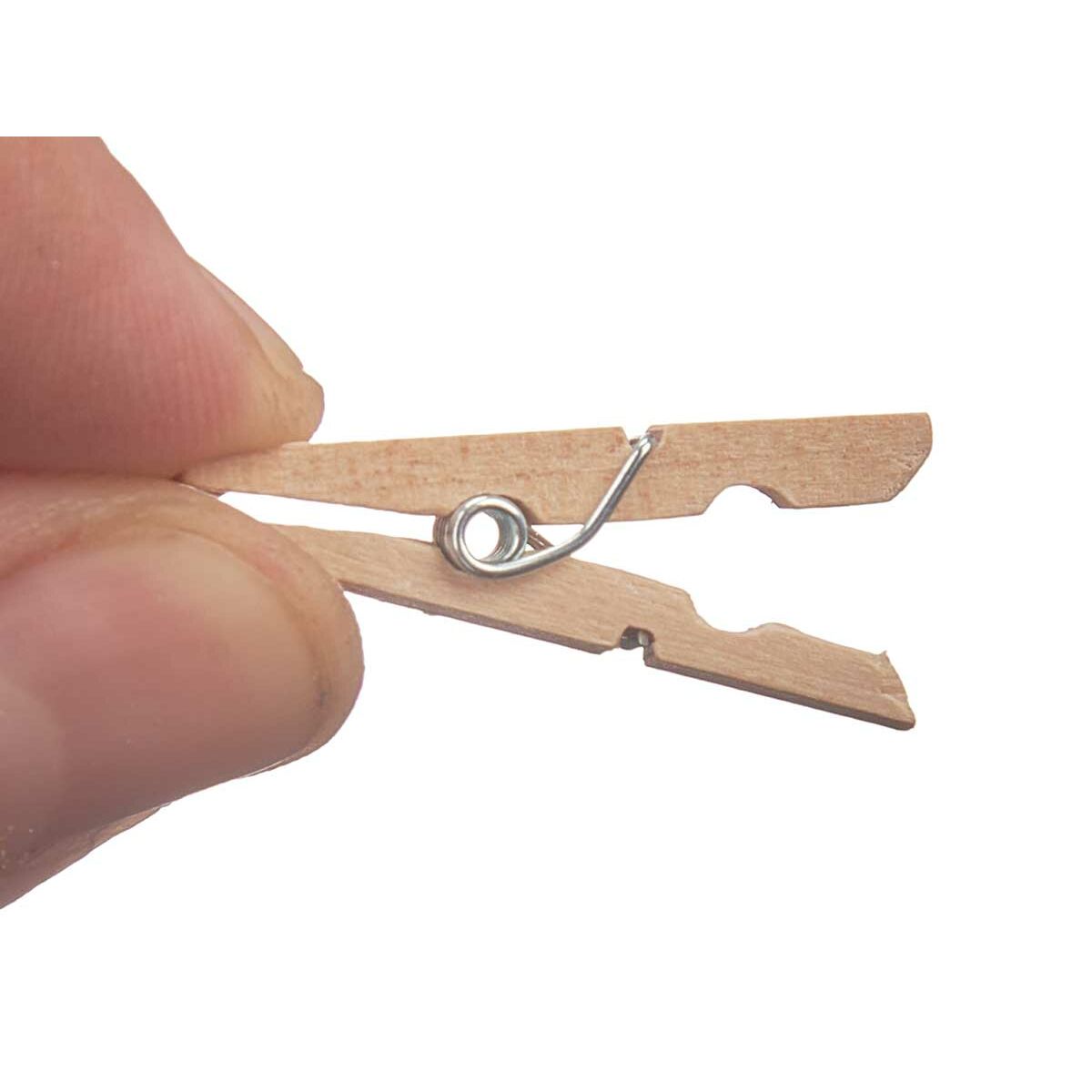 Pinces de serrage Pincello Marron Bois Petit (24 Unités)