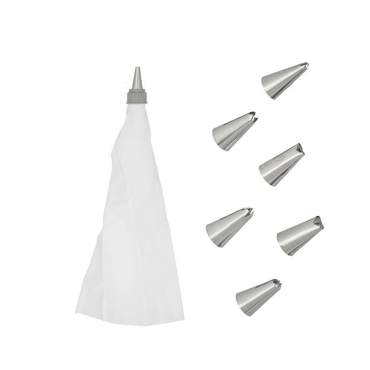 Poche à douille pour pâtisserie Kinvara Blanc (12 Unités)