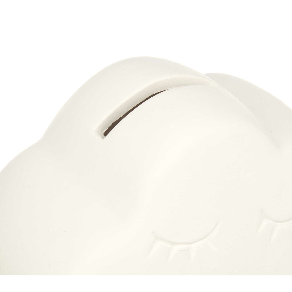 Tirelire à peindre Pincello Blanc 12,3 x 9,4 x 9 cm 12 x 9,4 x 7 cm Nuages (12 Unités)