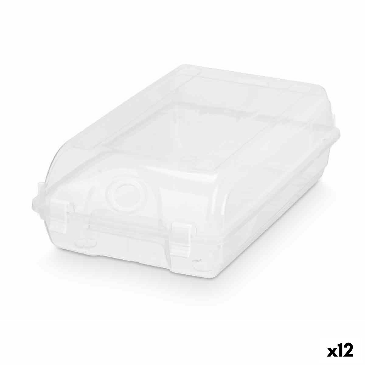 Boîte à chaussures empilable Gondol Transparent Plastique 19 x 10,5 x 33 cm (12 Unités)