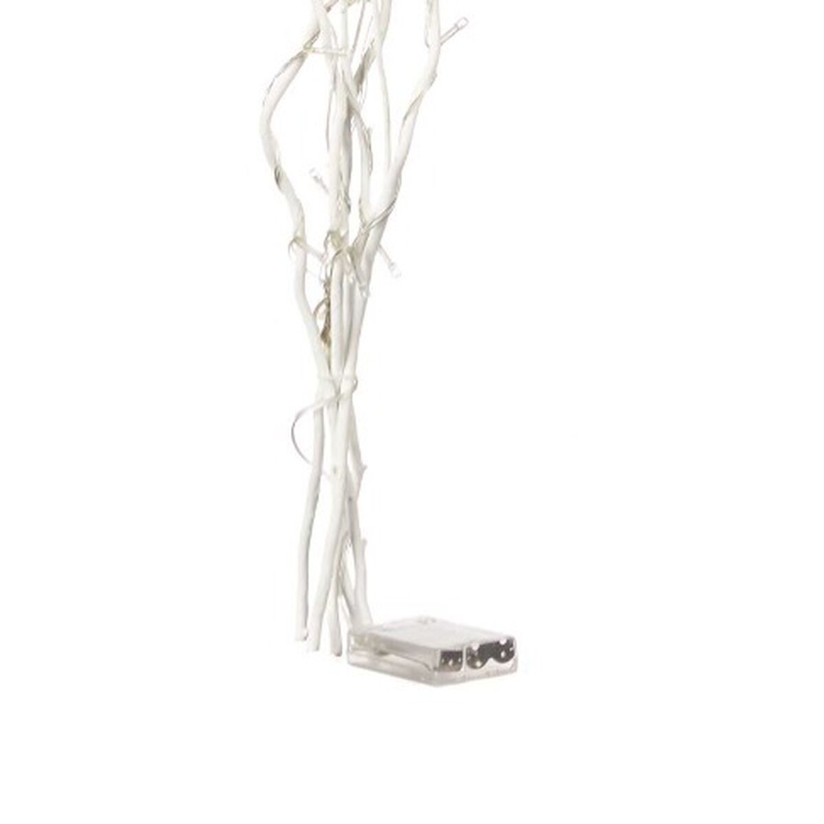 Bouquets Gift Decor Blanc Bois 20 x 90 x 6 cm Lumière LED (12 Unités)