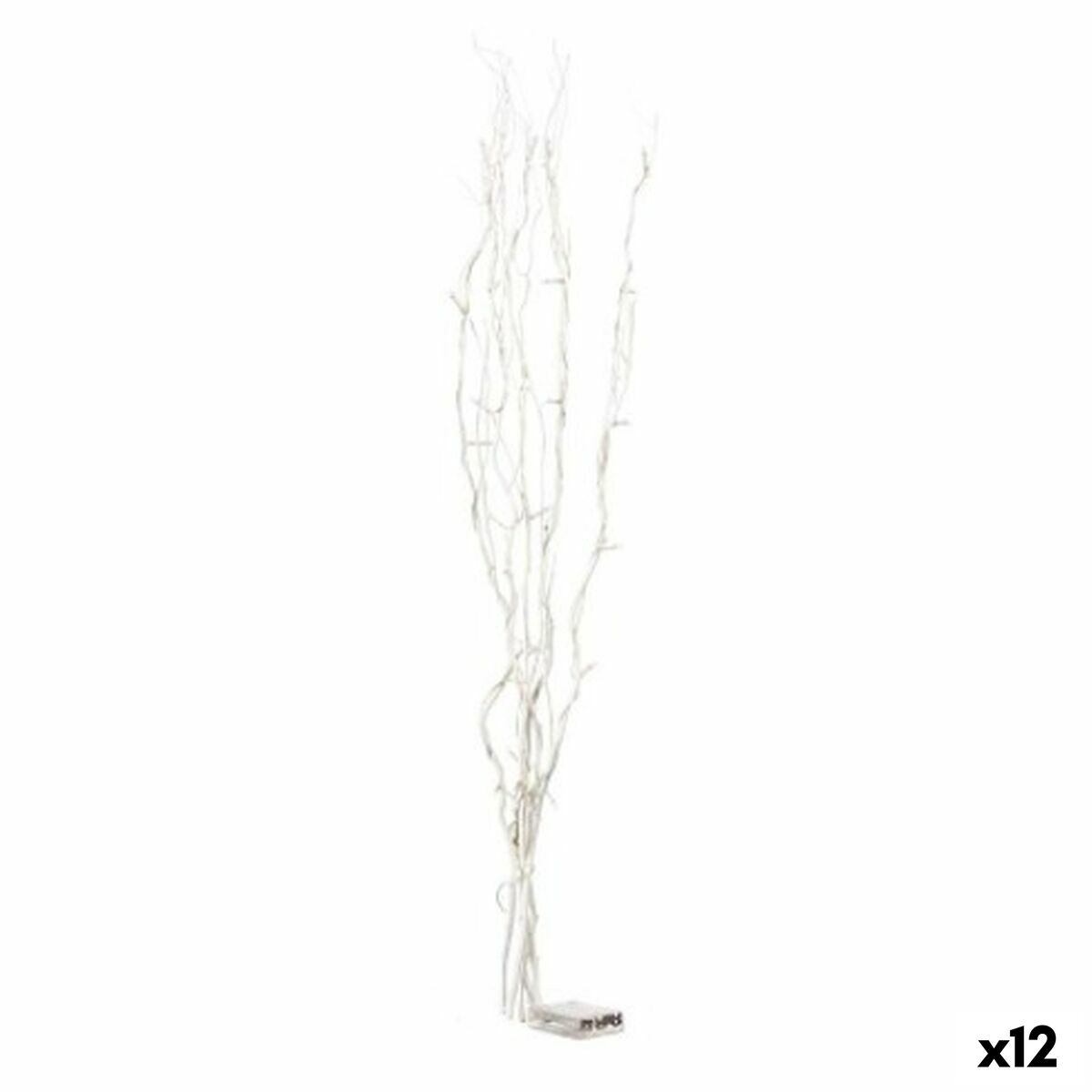 Bouquets Gift Decor Blanc Bois 20 x 90 x 6 cm Lumière LED (12 Unités)