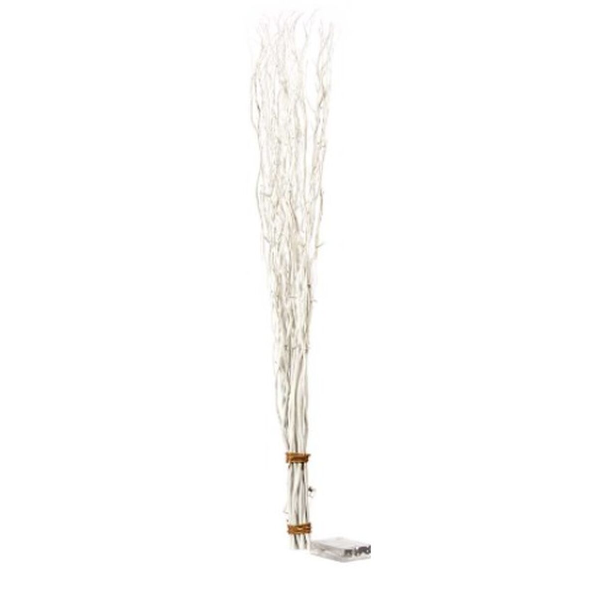 Bouquets Gift Decor Blanc Bois 10 x 120 x 10 cm Lumière LED (8 Unités)