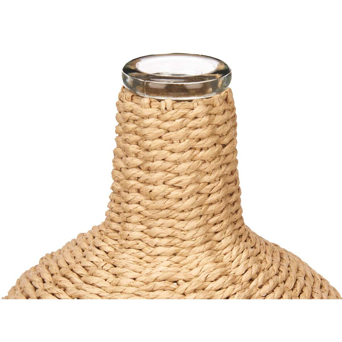 Bouteille Décorative Gift Decor Marron Transparent Bois Verre 17 x 31 x 17 cm 20 x 31 x 20 cm 5,5 x 30 x 5,5 cm (4 Unités)