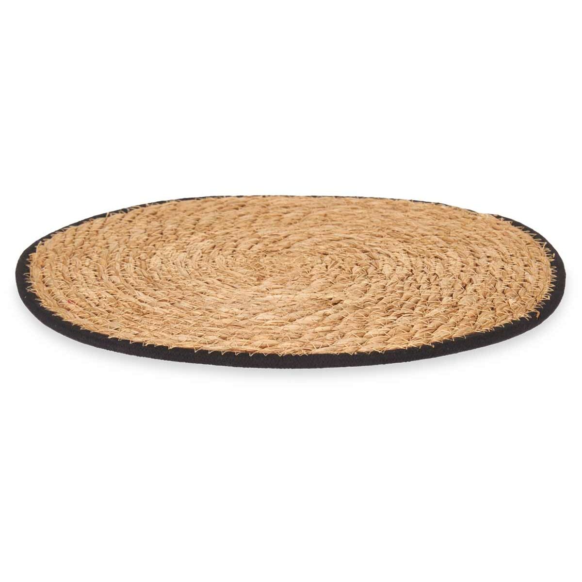 Dessous de plat Kinvara Noir Coton Algues marines 35 x 0,6 x 35 cm (24 Unités)