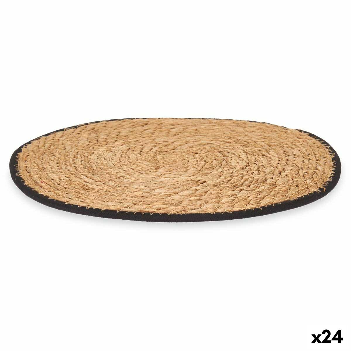 Dessous de plat Kinvara Noir Coton Algues marines 35 x 0,6 x 35 cm (24 Unités)