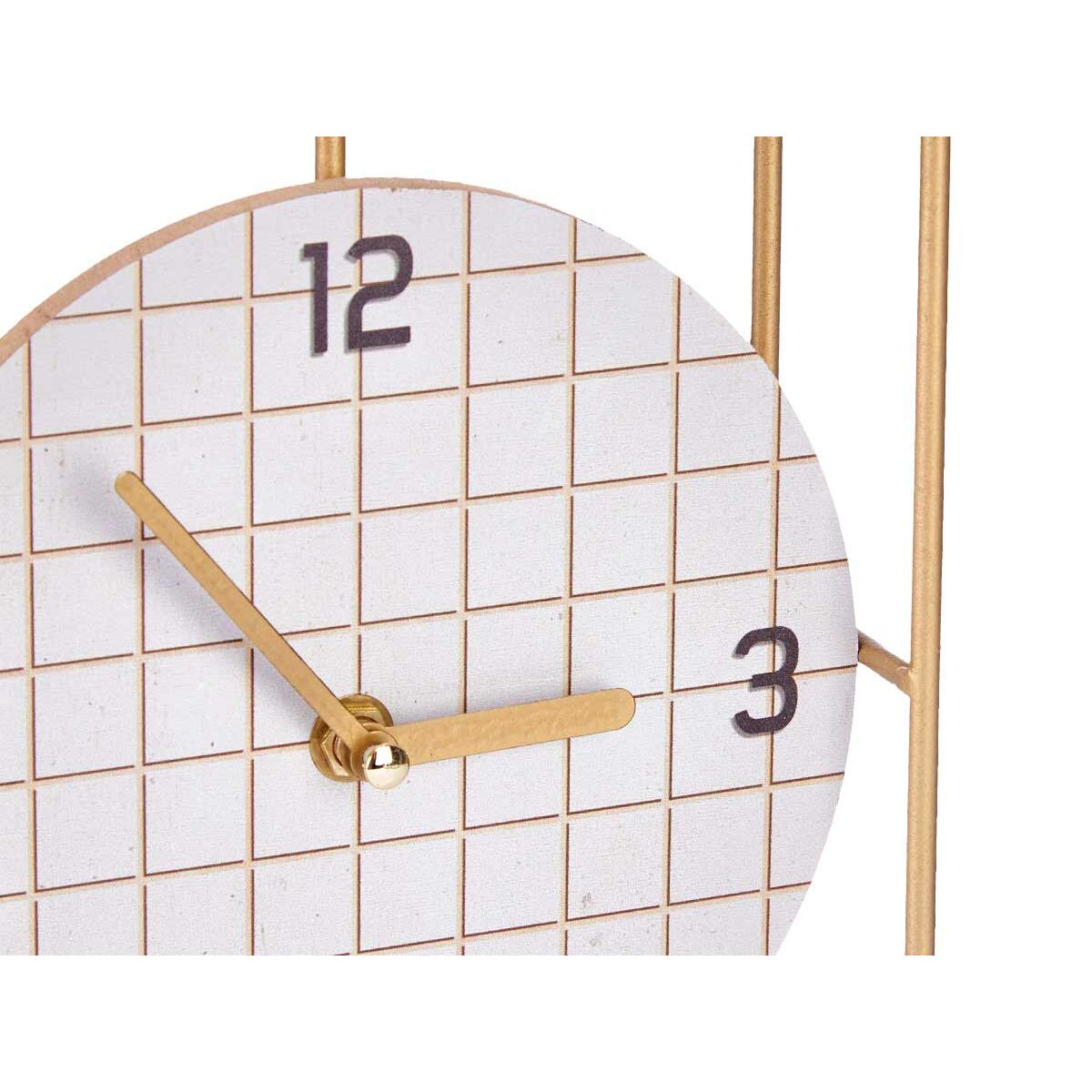 Horloge de table Gift Decor Noir Bois Vérifié (6 Unités)