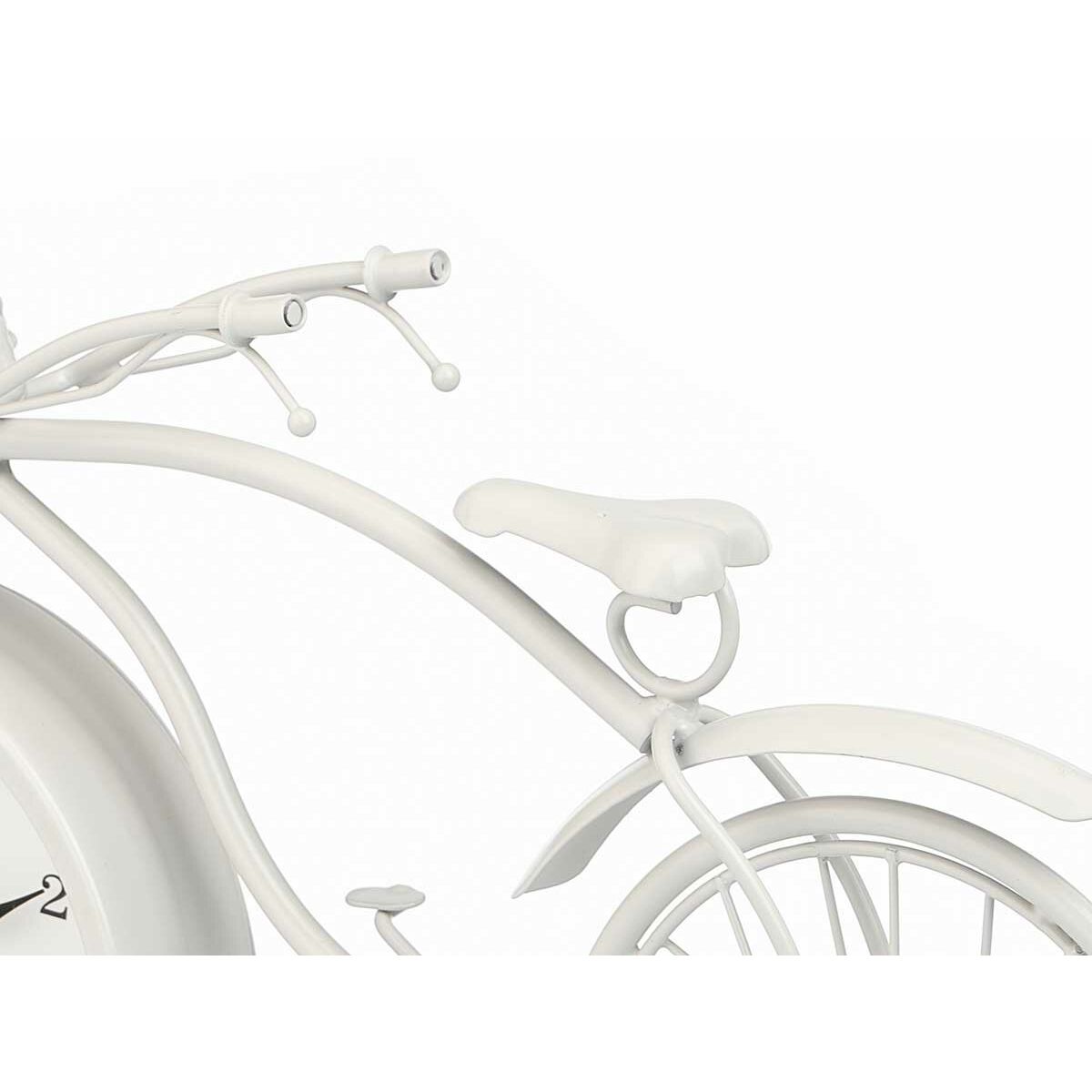 Horloge de table Gift Decor Blanc Bicyclette (4 Unités)