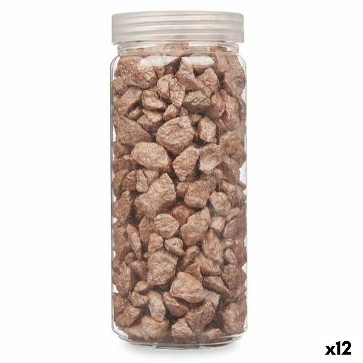 Pierres Décoratives Gift Decor Marron 10 - 20 mm 700 g 6,2 x 15,3 x 6,2 cm (12 Unités)