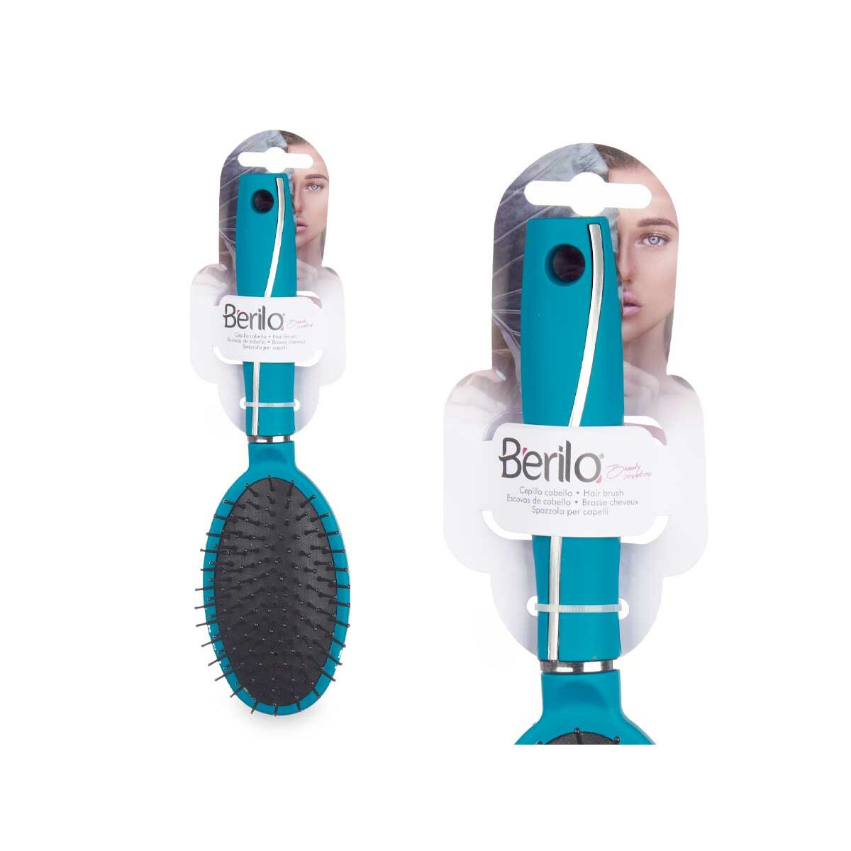 Brosse Berilo Vert Silicone Plastique (12 Unités)