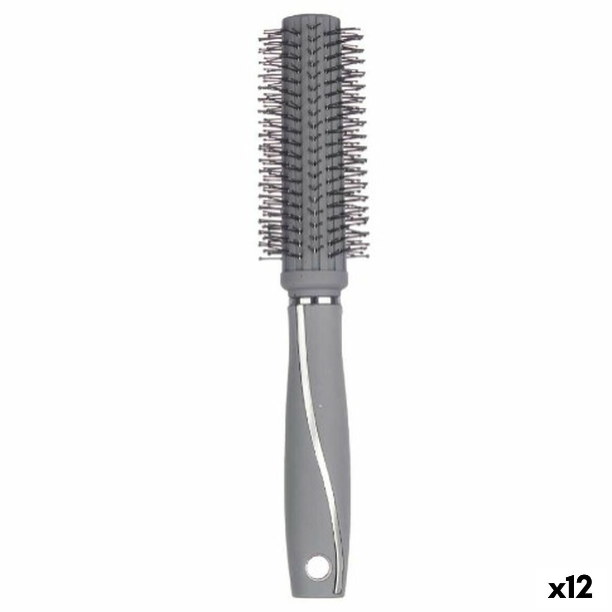 Brosse Ronde Berilo Gris Silicone Plastique (12 Unités)