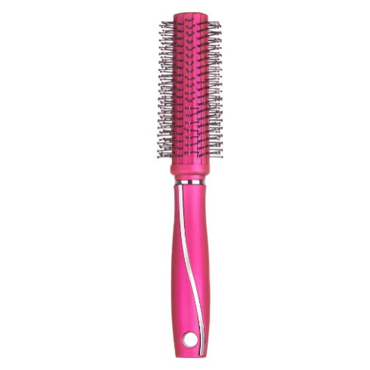Brosse Ronde Berilo Fuchsia Silicone Plastique (12 Unités)