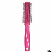Brosse Ronde Berilo Fuchsia Silicone Plastique (12 Unités)