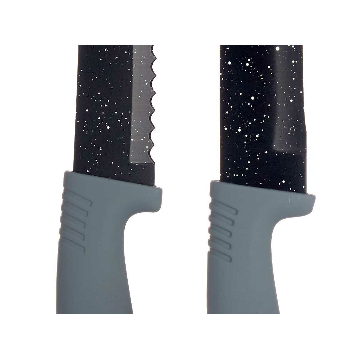 Ensemble de Couteaux Kinvara Noir Acier inoxydable polypropylène 6 Pièces (6 Unités)