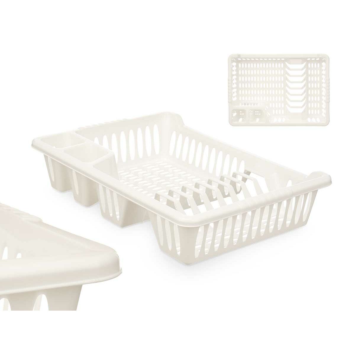 Égouttoir pour Évier Kinvara Blanc 40 x 8 x 29,5 cm (24 Unités)