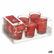 Ensemble de Bougies Parfumées Acorde Fruits rouges Verre (12 Unités)