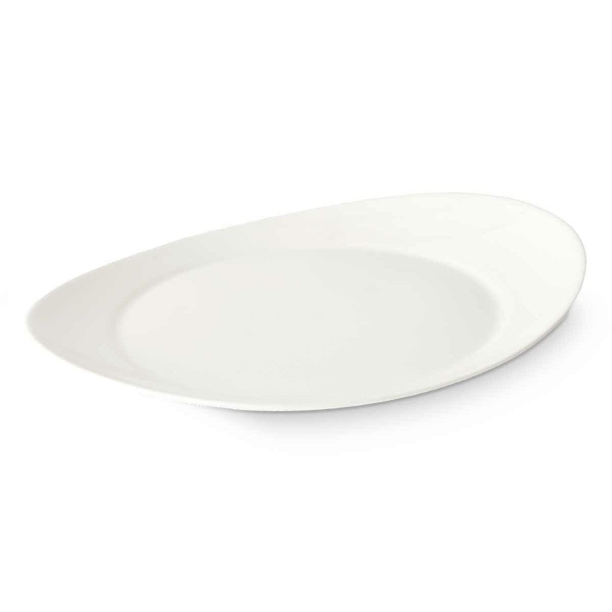 Assiette plate Vivalto Blanc Verre opalin 30,5 x 3 x 26 cm (18 Unités)