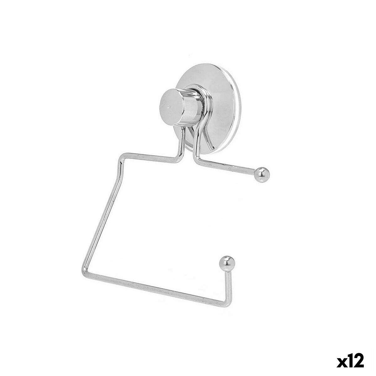 Porte-rouleaux pour Papier Toilette Berilo Métal Acier ABS 12 x 14 x 3,5 cm (12 Unités)