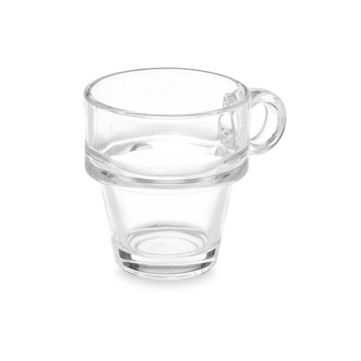 Ensemble de tasses à café Vivalto Transparent verre 90 ml (6 Unités)