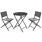 Ensemble Table + 2 Chaises Ibergarden Noir 96 x 60 x 22,5 cm