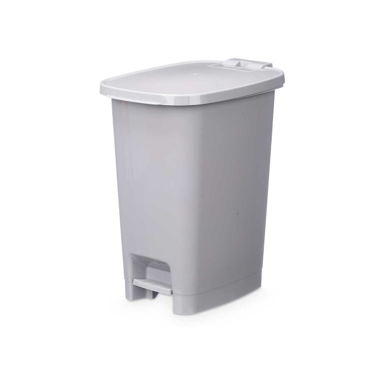 Poubelle à pédale Gris Plastique 25 L (6 Unités)