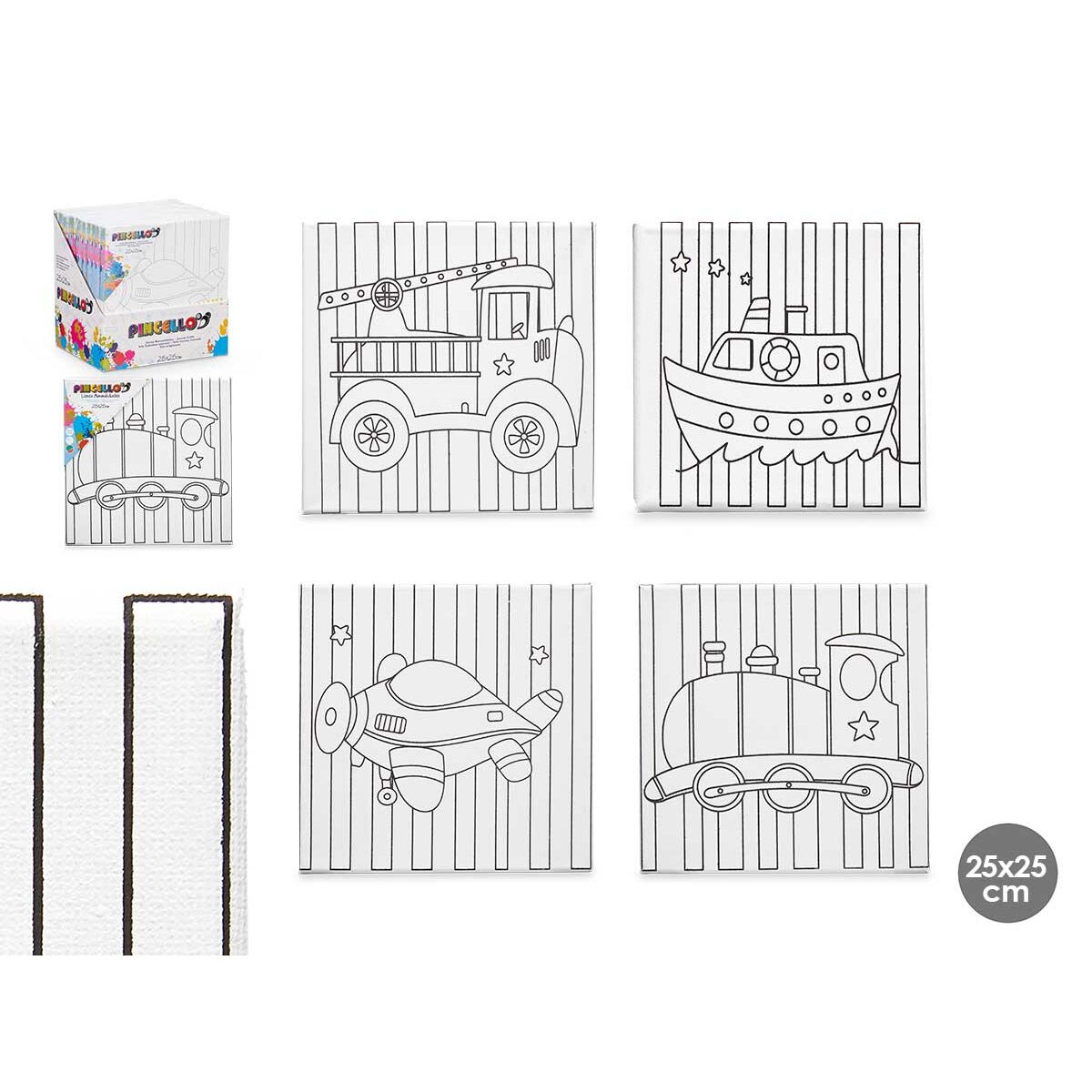 Toile Pincello Bois Tissu 12 Unités