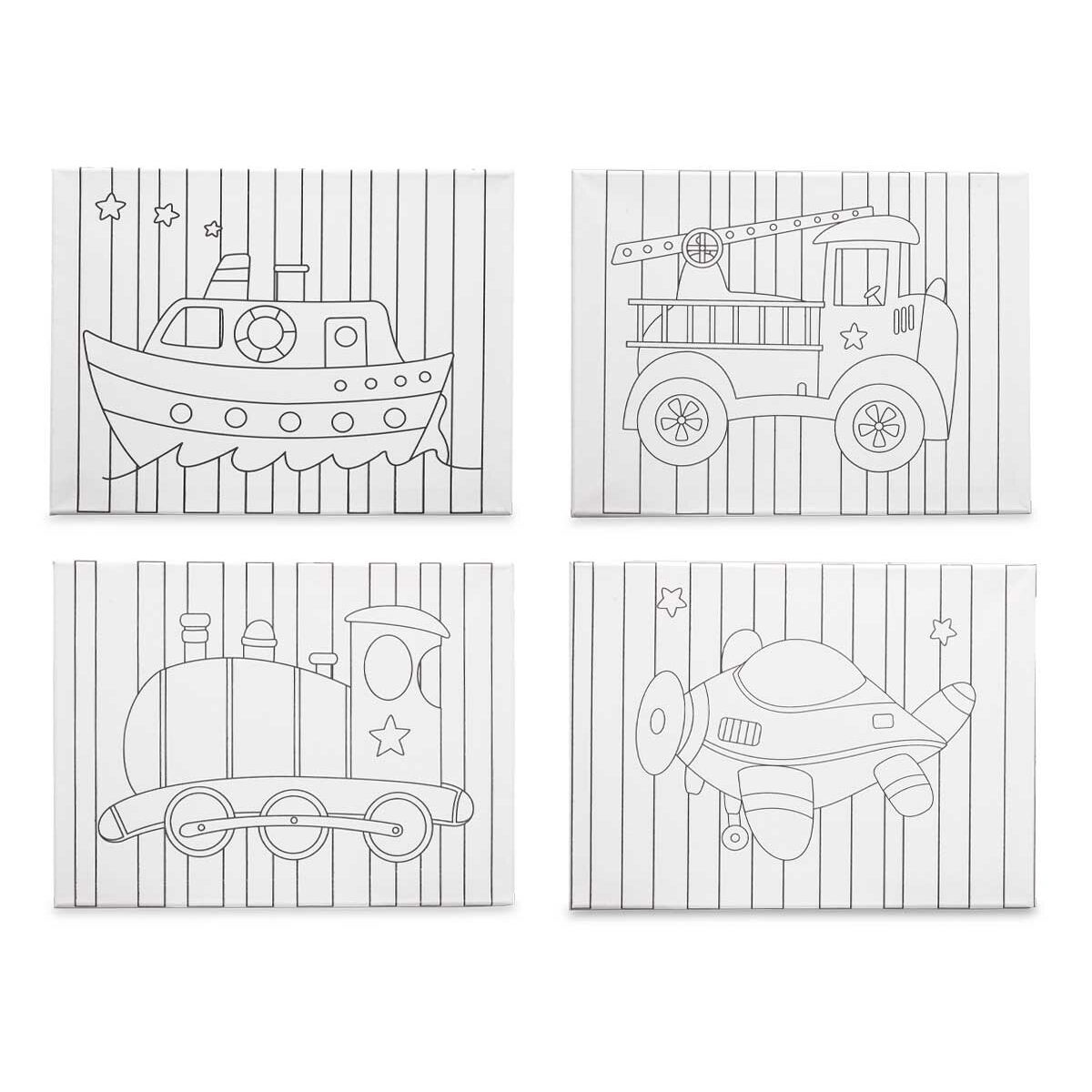 Toile Pincello Bois Tissu 8 Unités